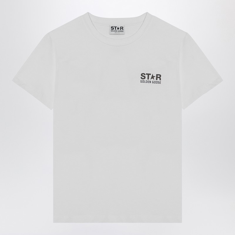 White cotton T-shirt with logo - 1