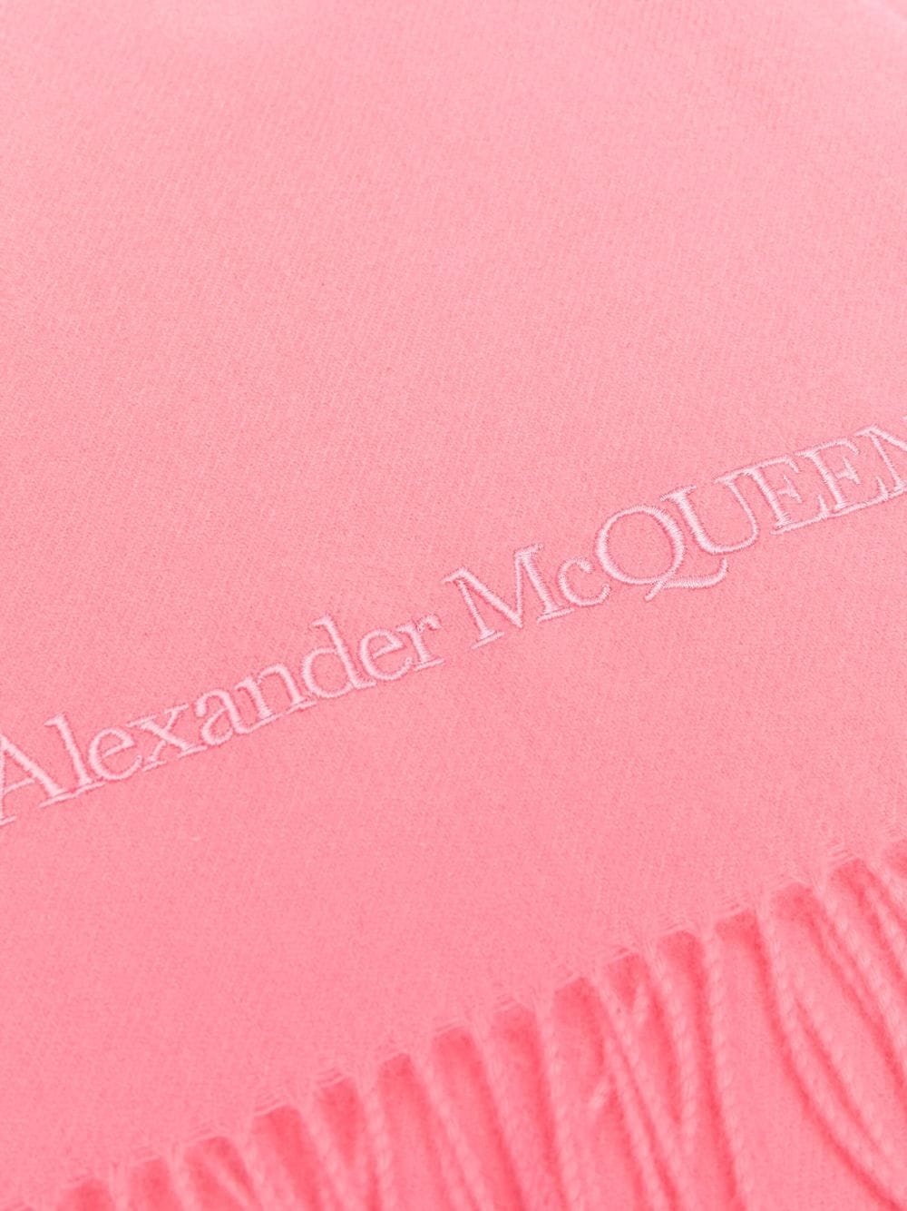 tasselled logo-embroidered scarf - 3