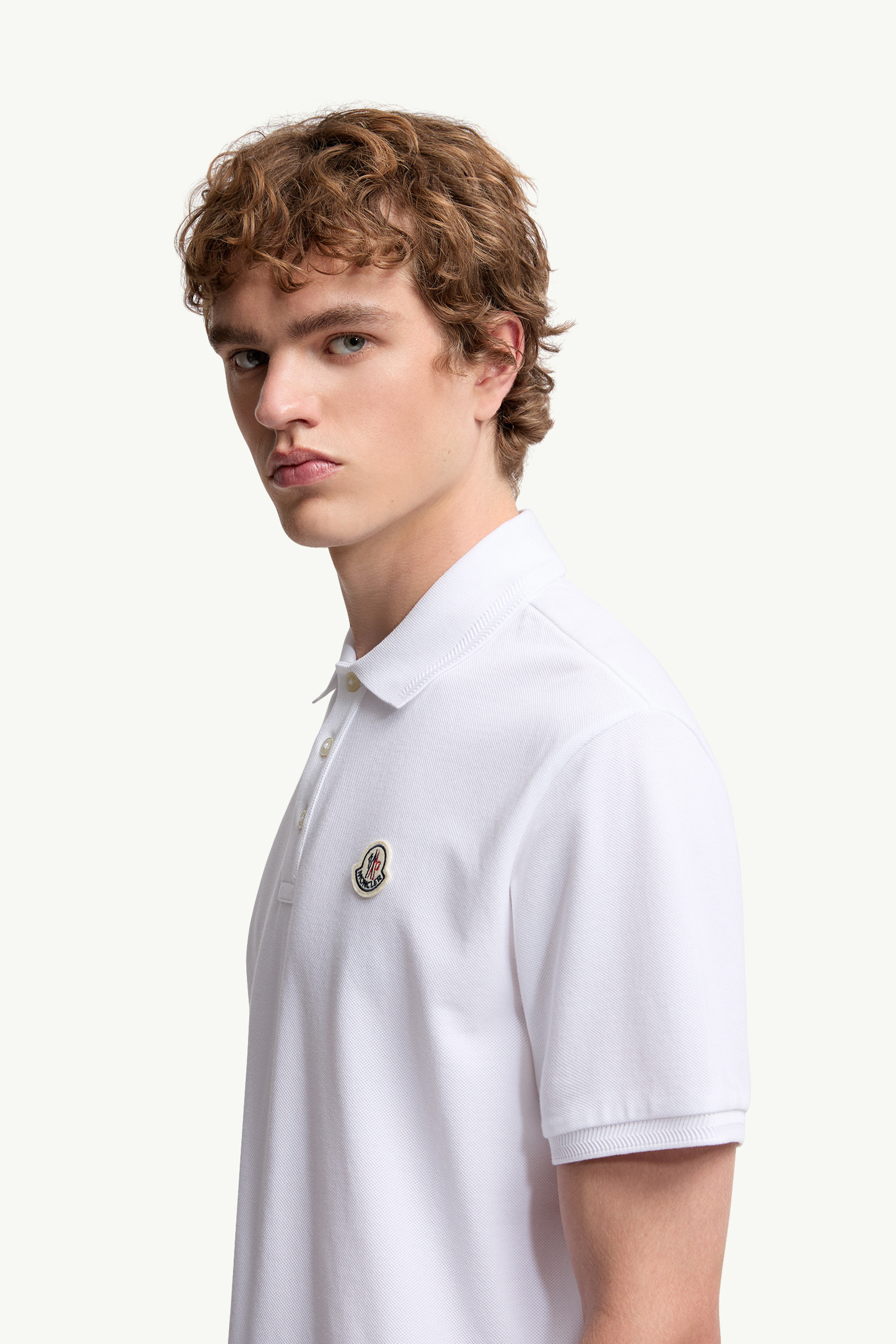 Logo Patch Cotton Piquet Polo Shirt - 4