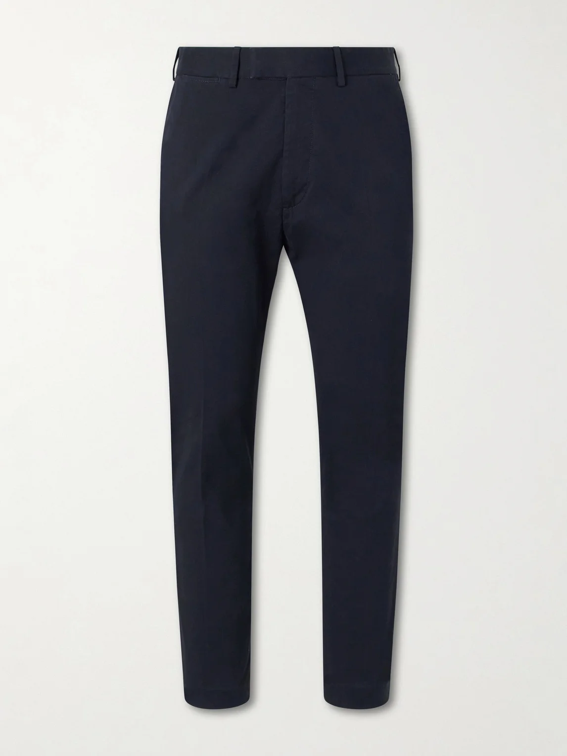 Tapered Cotton-Blend Twill Trousers - 1