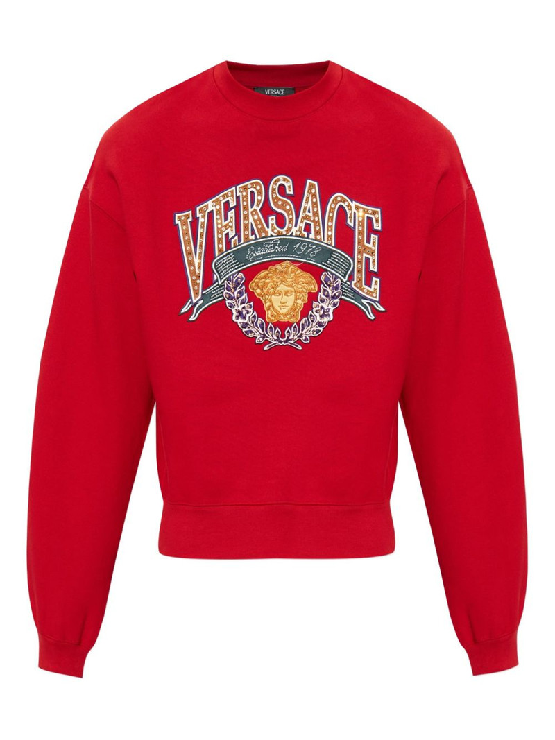 Medusa-appliqué sweatshirt 1