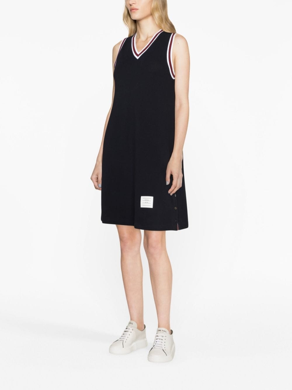 RWB-stripe piquÃ© tennis minidress - 2