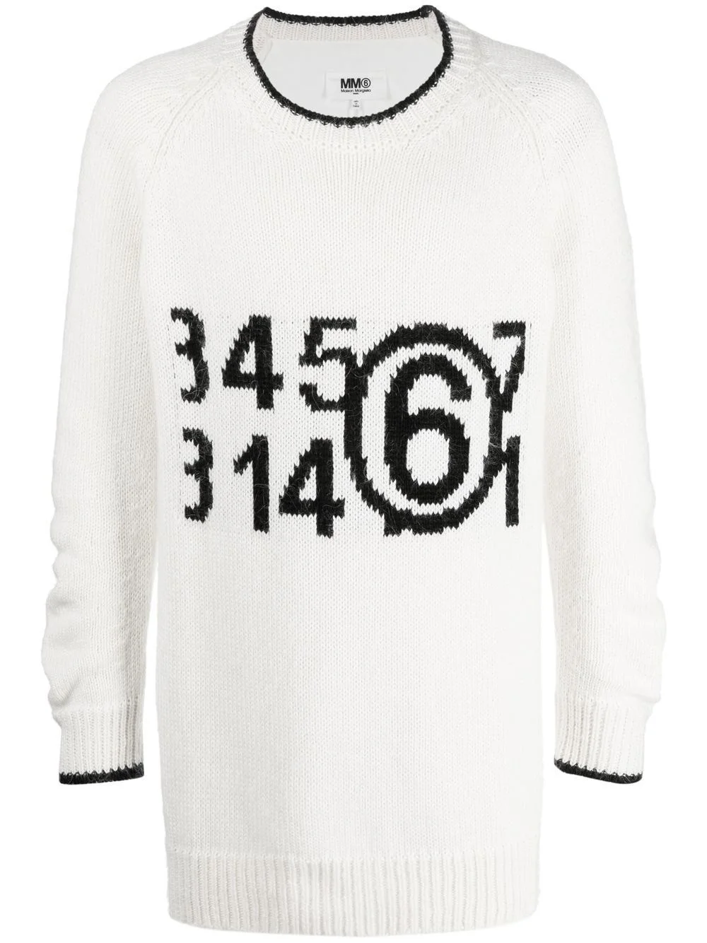 intarsia-knit numbers jumper - 1
