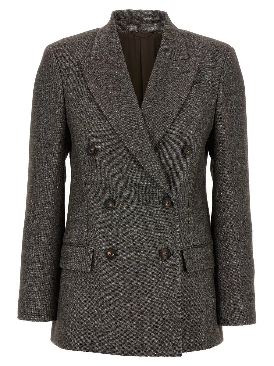 Brunello Cucinelli Blazer Tweed Monile - 1