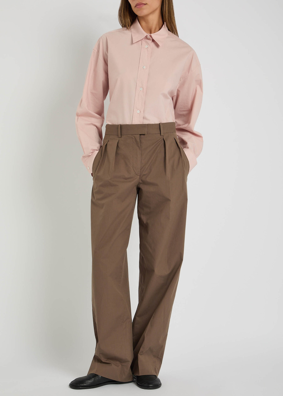 The Row Millerina Cotton-poplin Shirt - 4