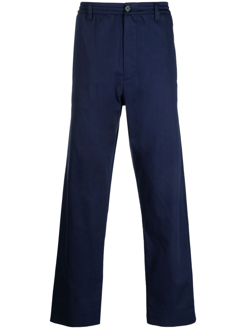 pleated wide-leg trousers - 1