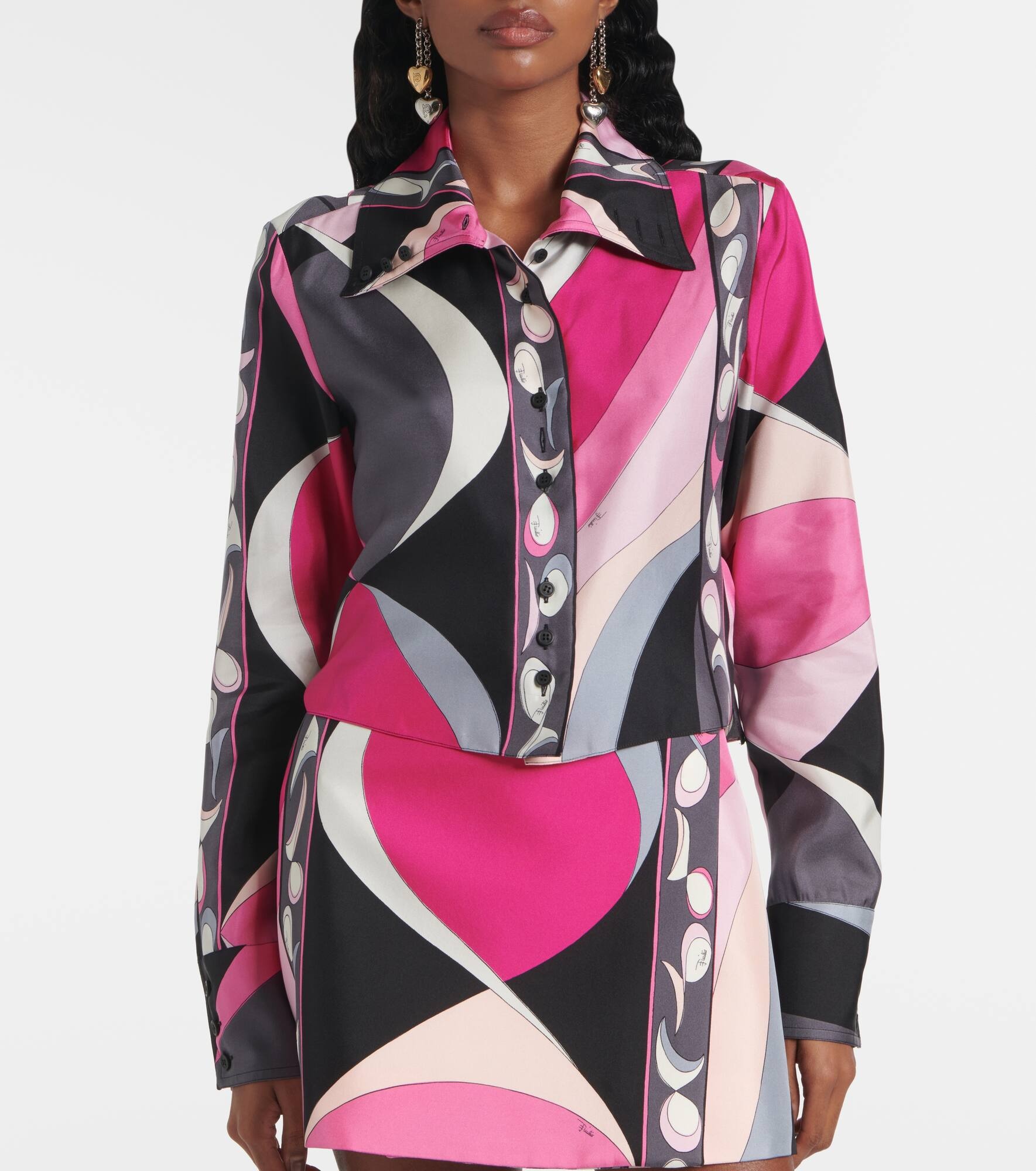 Pesci silk twill shirt - 6