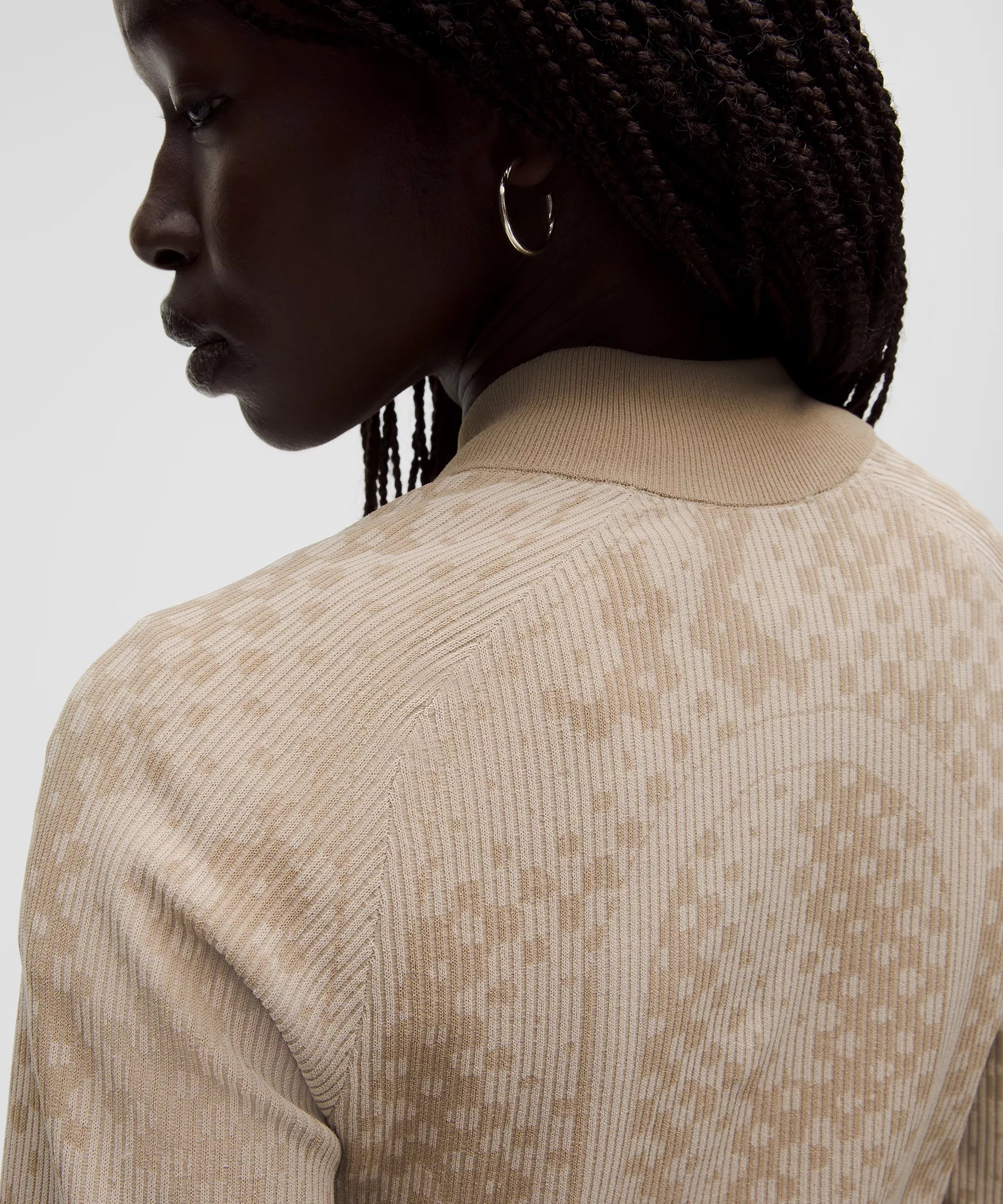 Two-Tone Fitted Full-Zip Sweater *SLNSH Collection - 6
