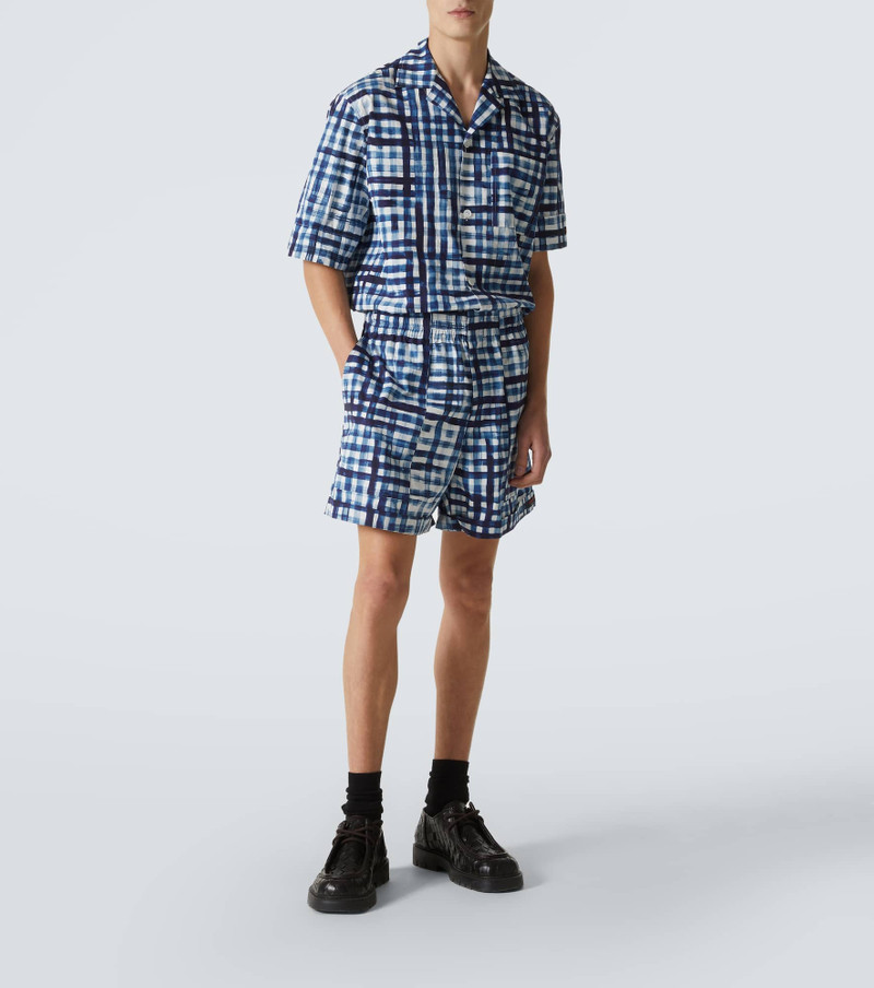 Bottega Veneta Gingham cotton Bermuda shorts outlook