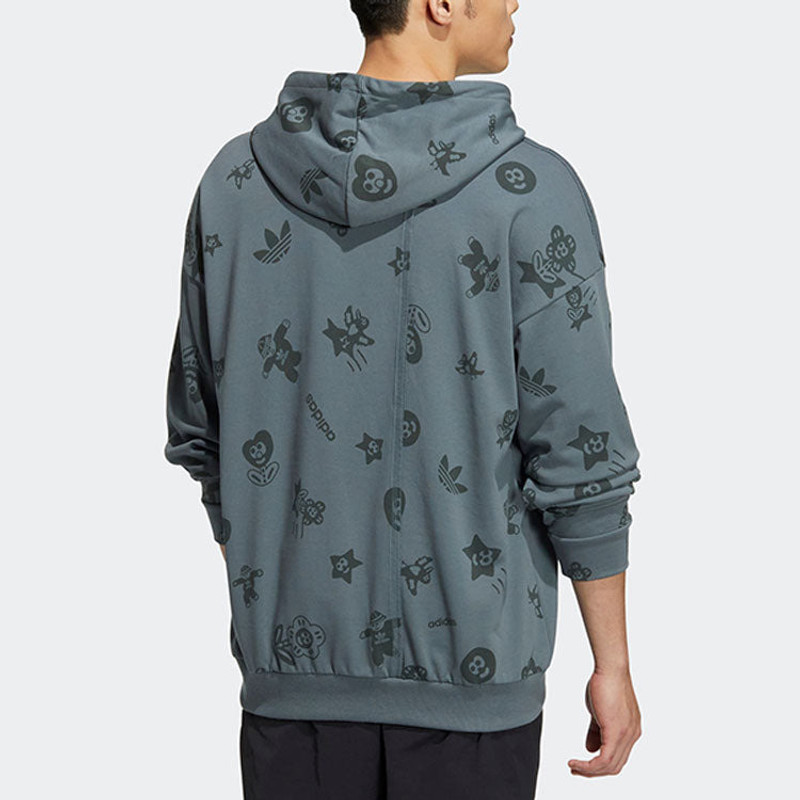 adidas Men's adidas originals Logo Printing Blue HR3463 outlook