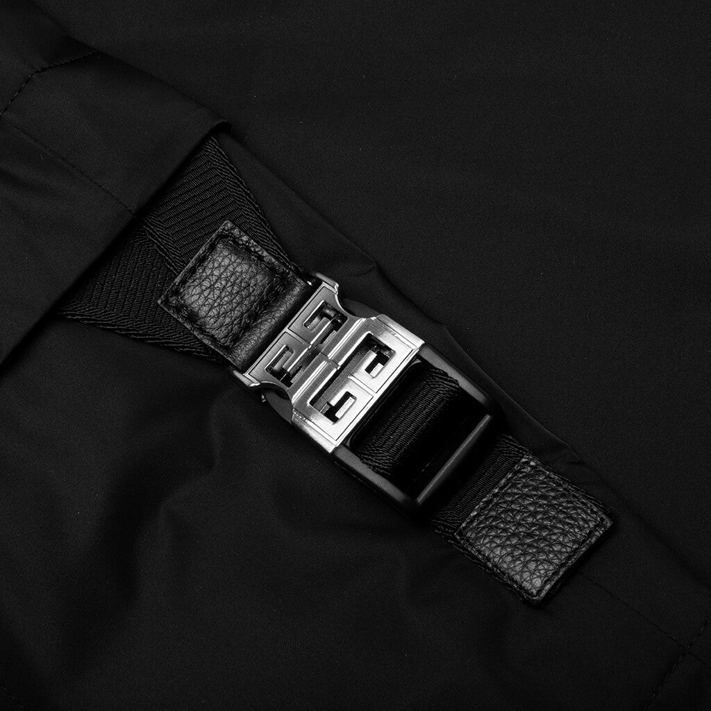BUCKLE CARGO PANTS - BLACK - 4