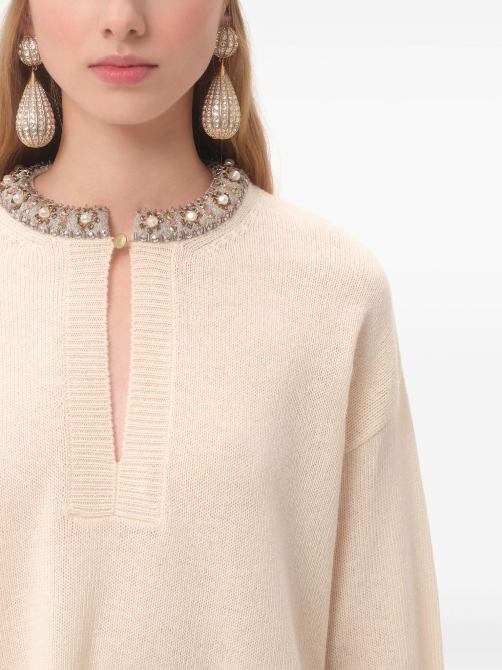 crystal-embellished jumper - 4