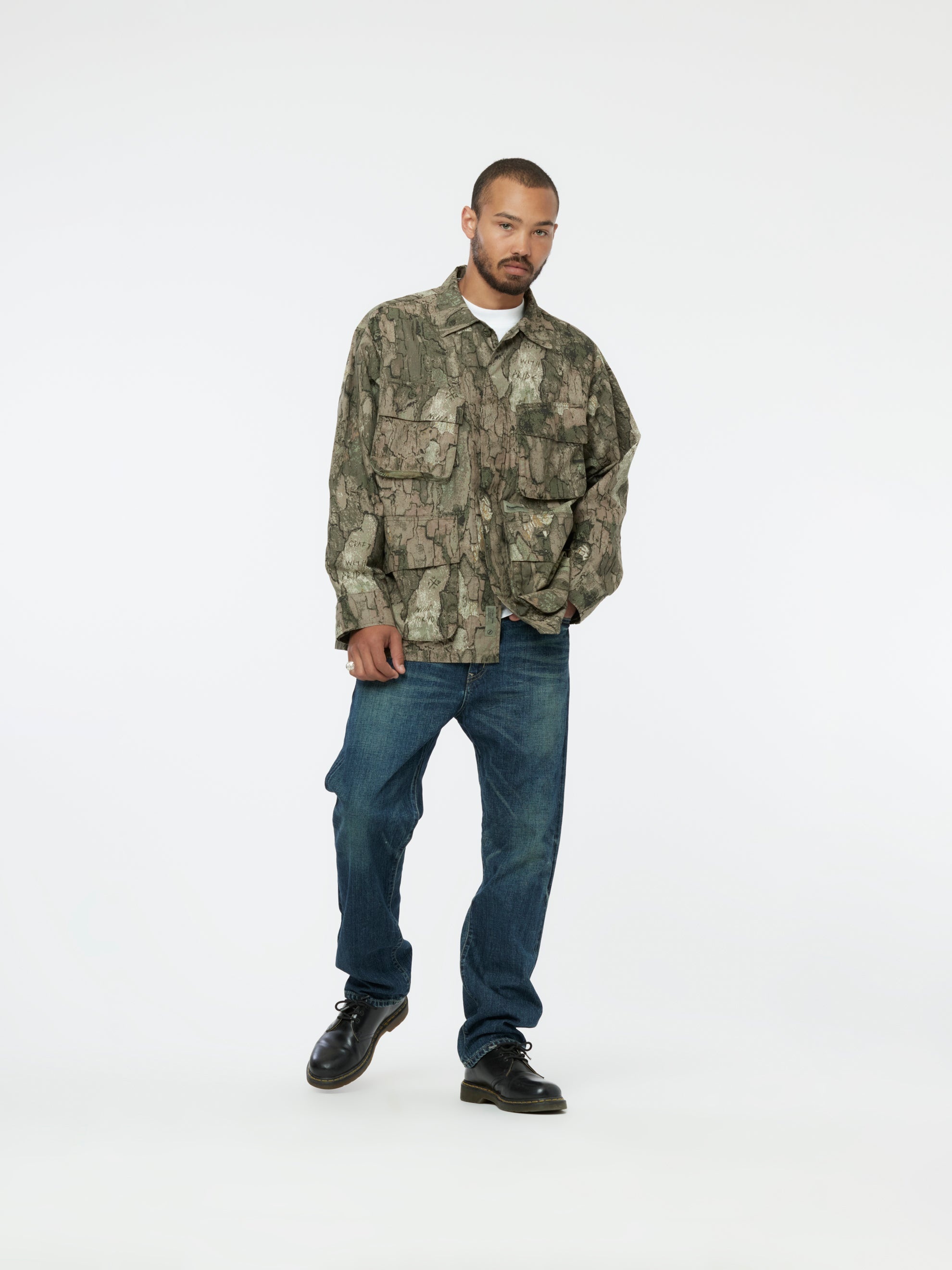 CAMOUFLAGE FATIGUE JACKET - 5