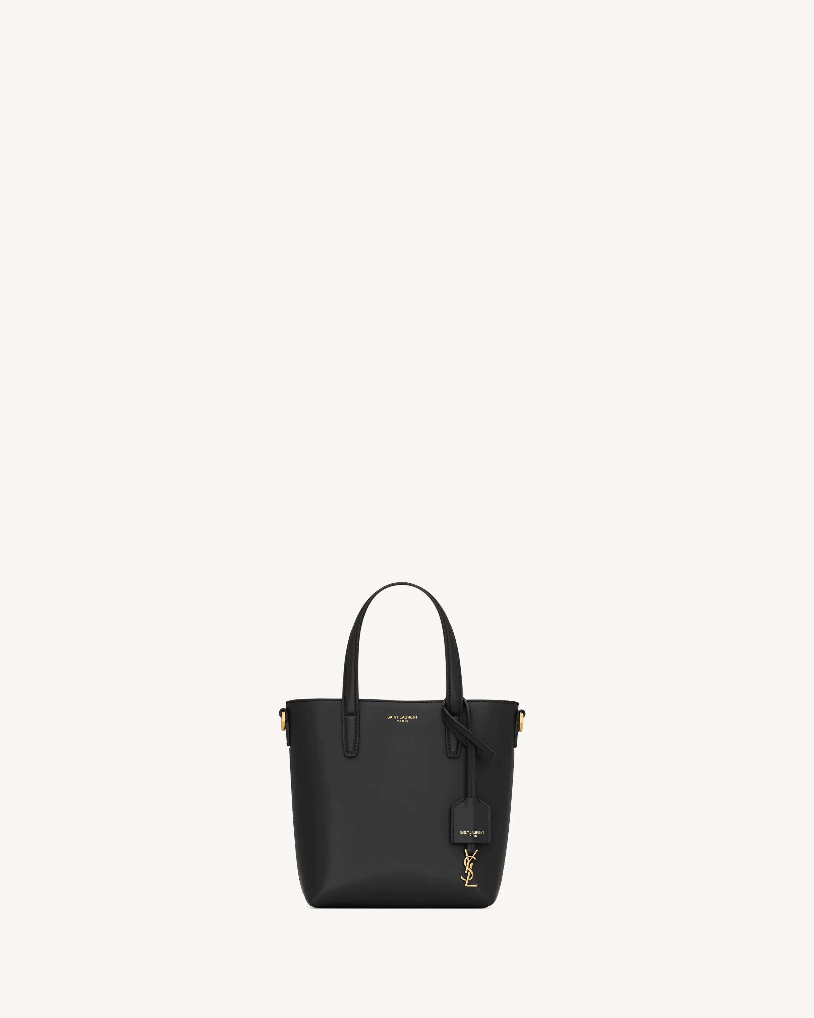 MINI TOY SHOPPING SAINT LAURENT IN BOX LEATHER - 1