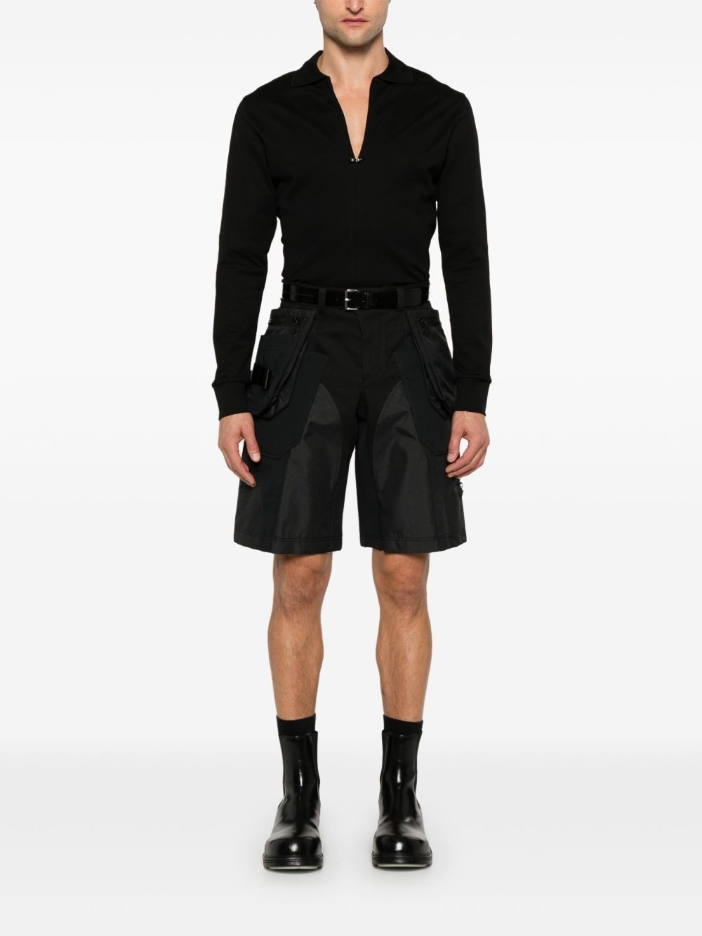 panelled-design cargo shorts - 2