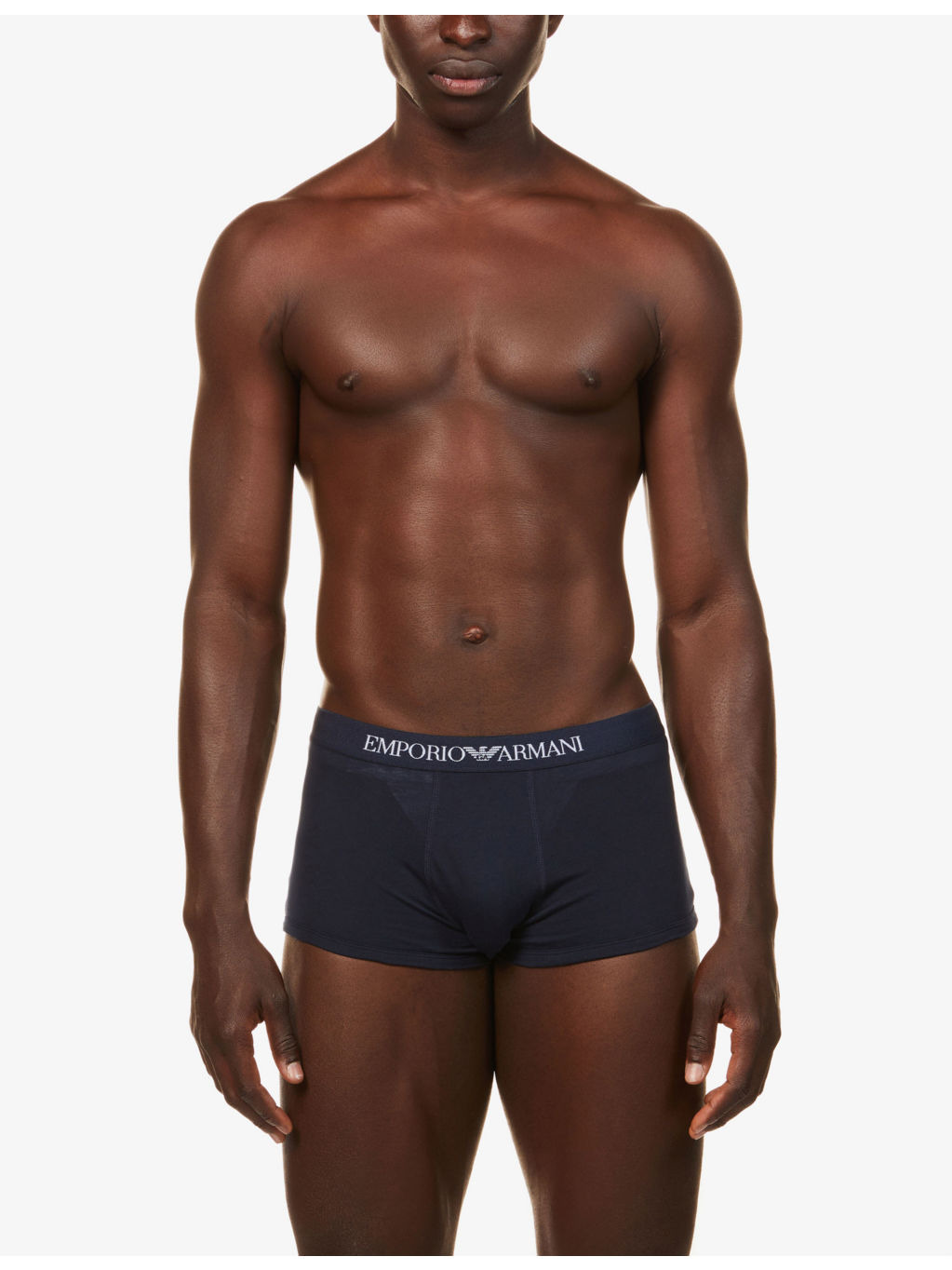 Logo-print stretch-cotton trunks pack of three - 2