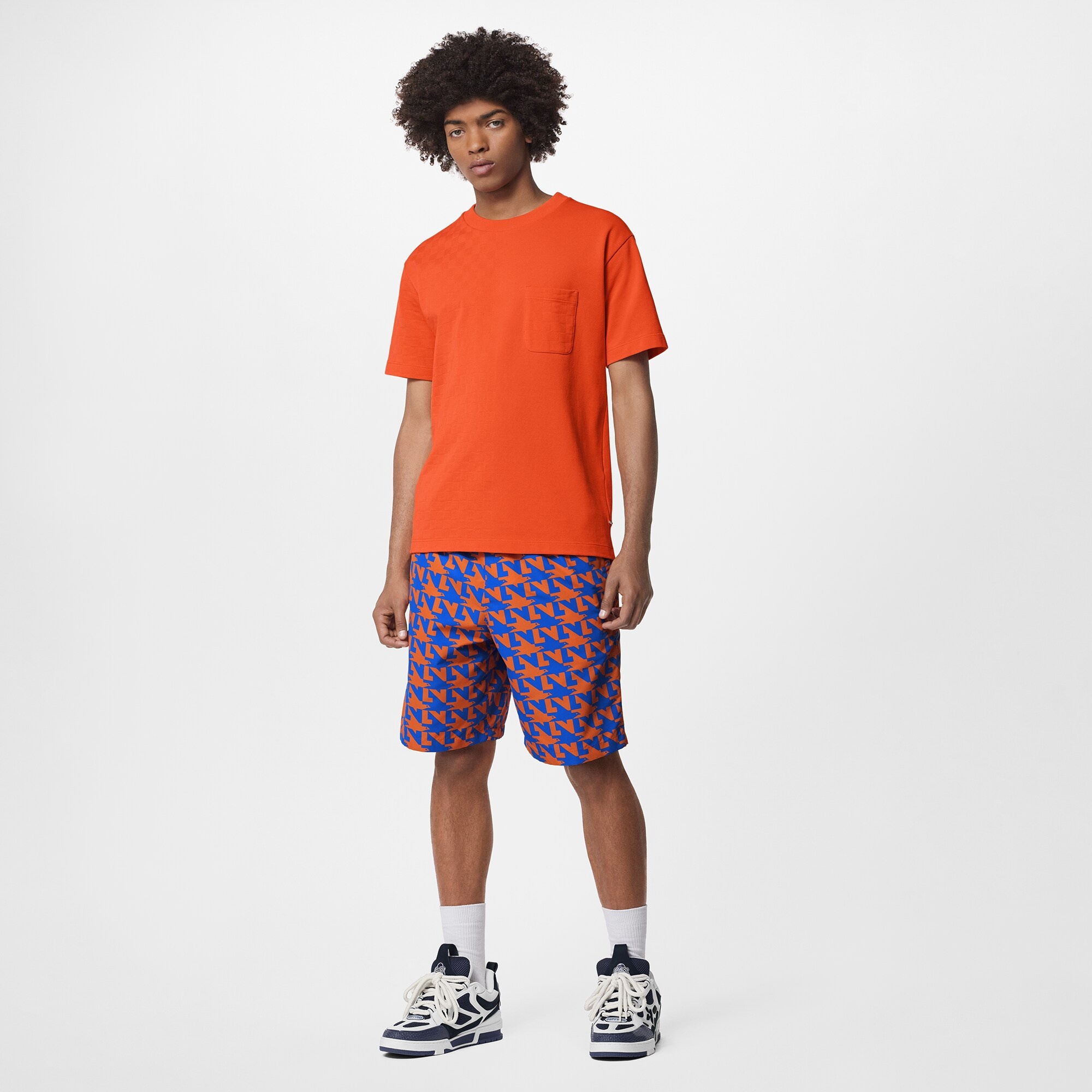 LVSE Half Damier Pocket T-Shirt - 2