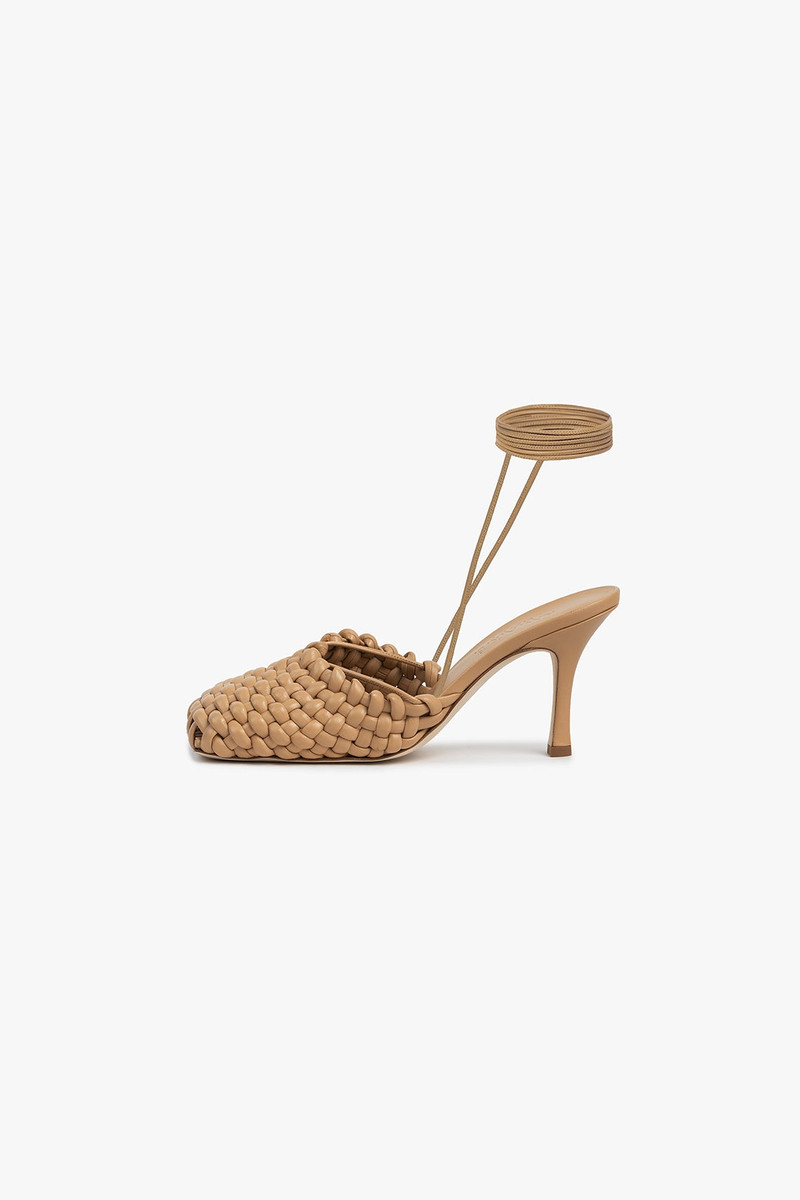 URSULA WEAVE SHOES BEIGE 1