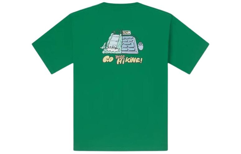 Converse Converse Summer Outdoor Graphic T-Shirt 'Green' 10027229-A02 outlook