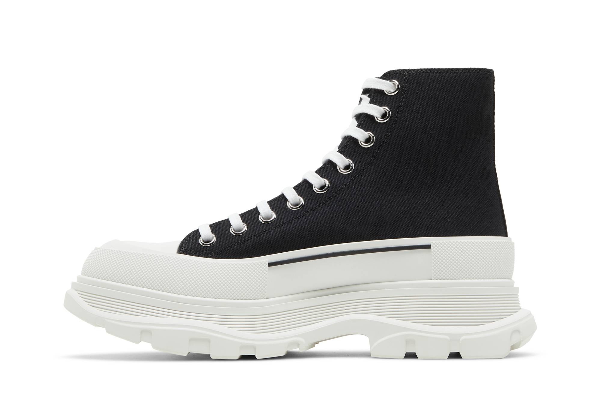 Alexander McQueen Tread Slick Boots 'Black White' - 3