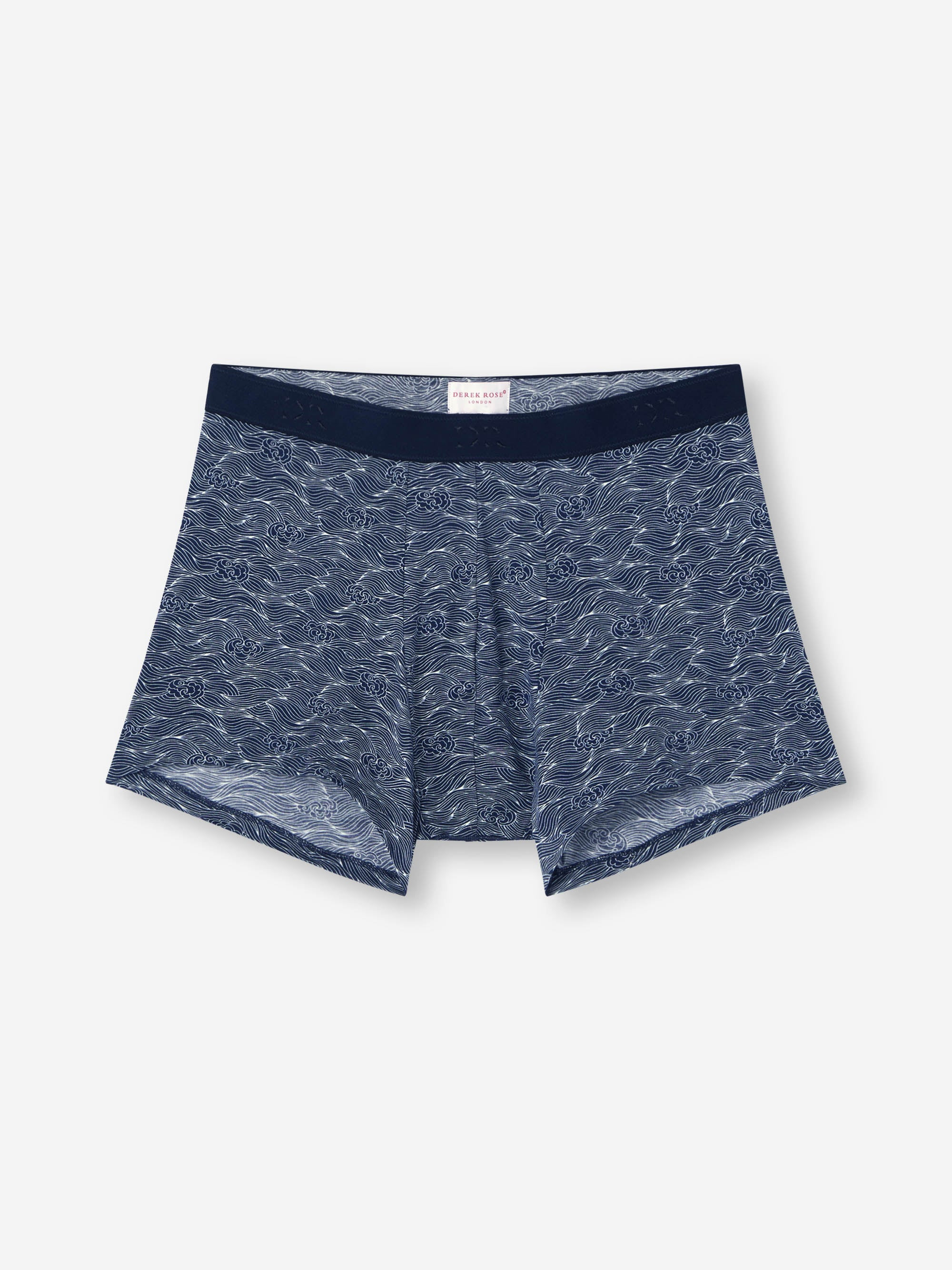 Men's Boxer Briefs Cotton Navy Blue Night Sky Print - 2