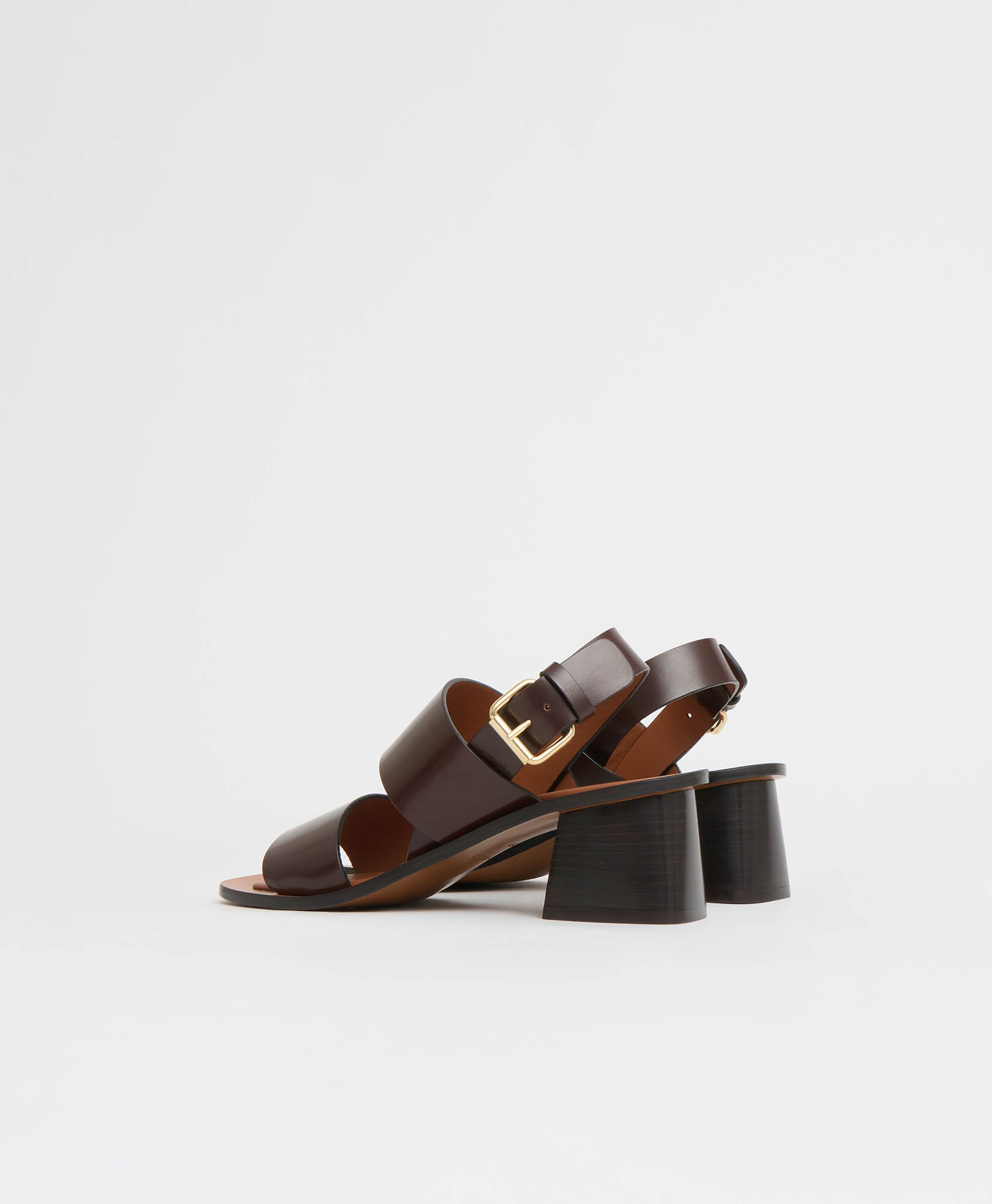 DOUBLE STRAP HEELED SANDAL - 3