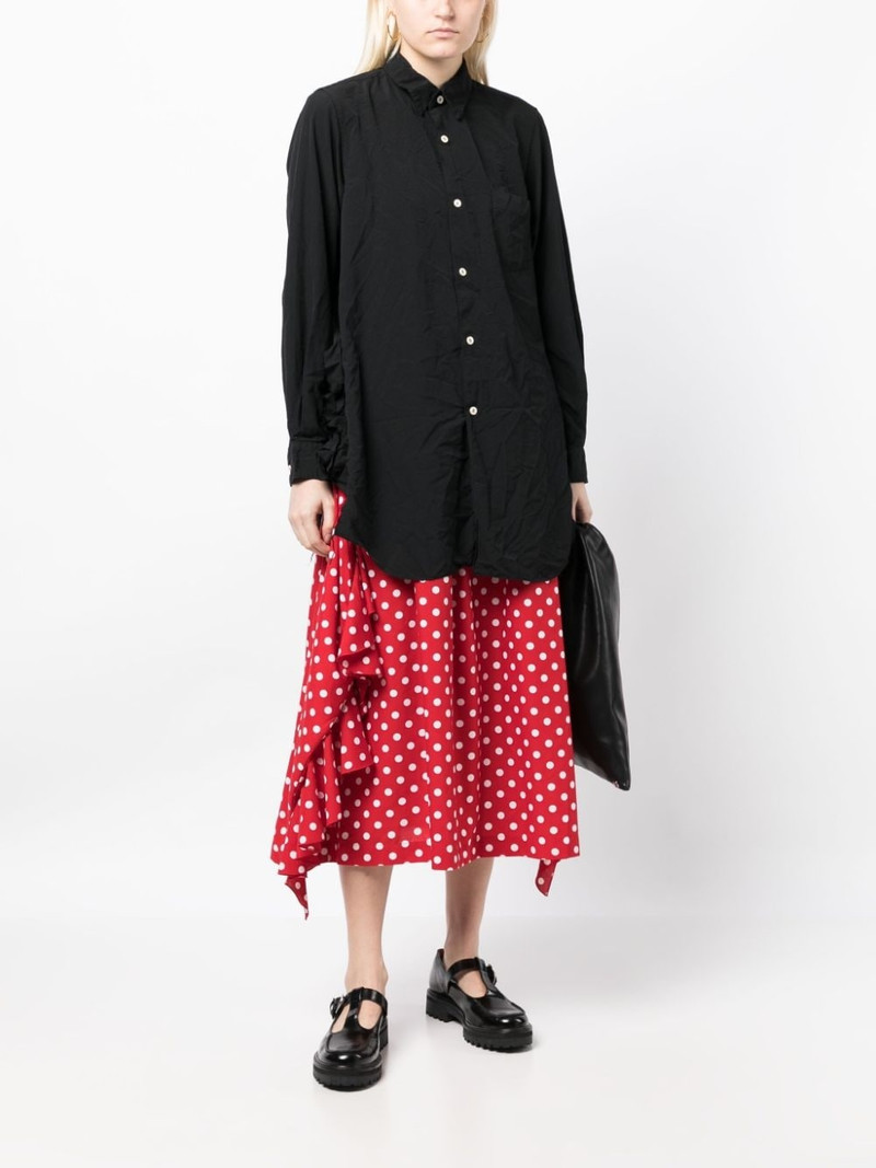 Comme des Garçons Comme des Garçons polka-dot print ruffle-detailing skirt outlook
