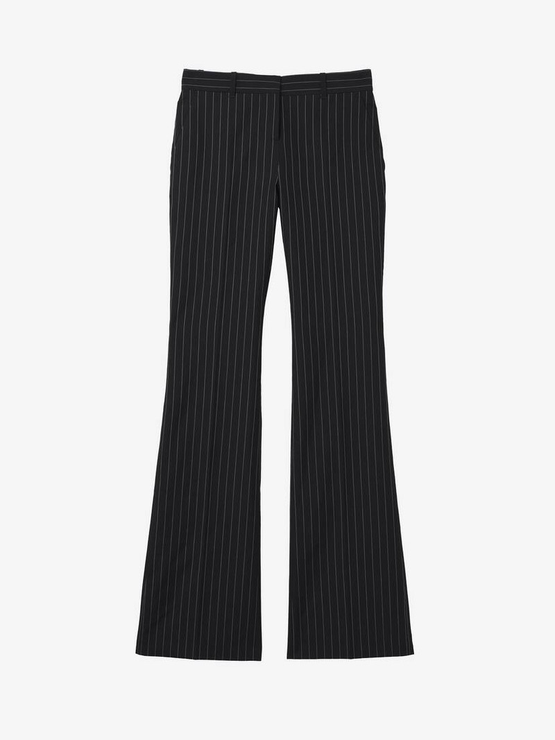 Pinstripe Bootcut Trousers 1