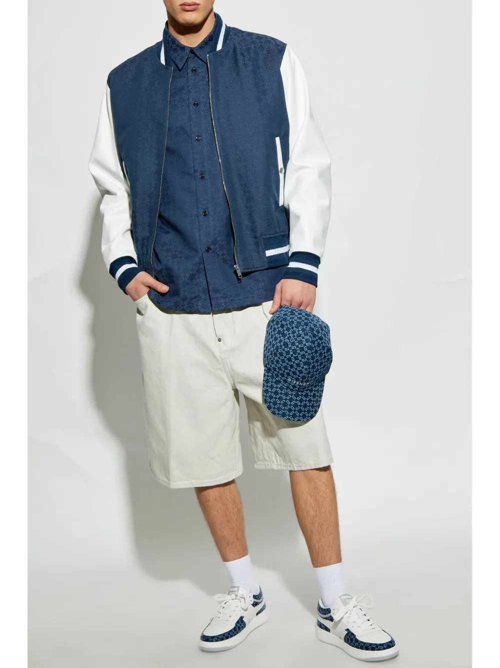 Bomber varsity en denim - 2