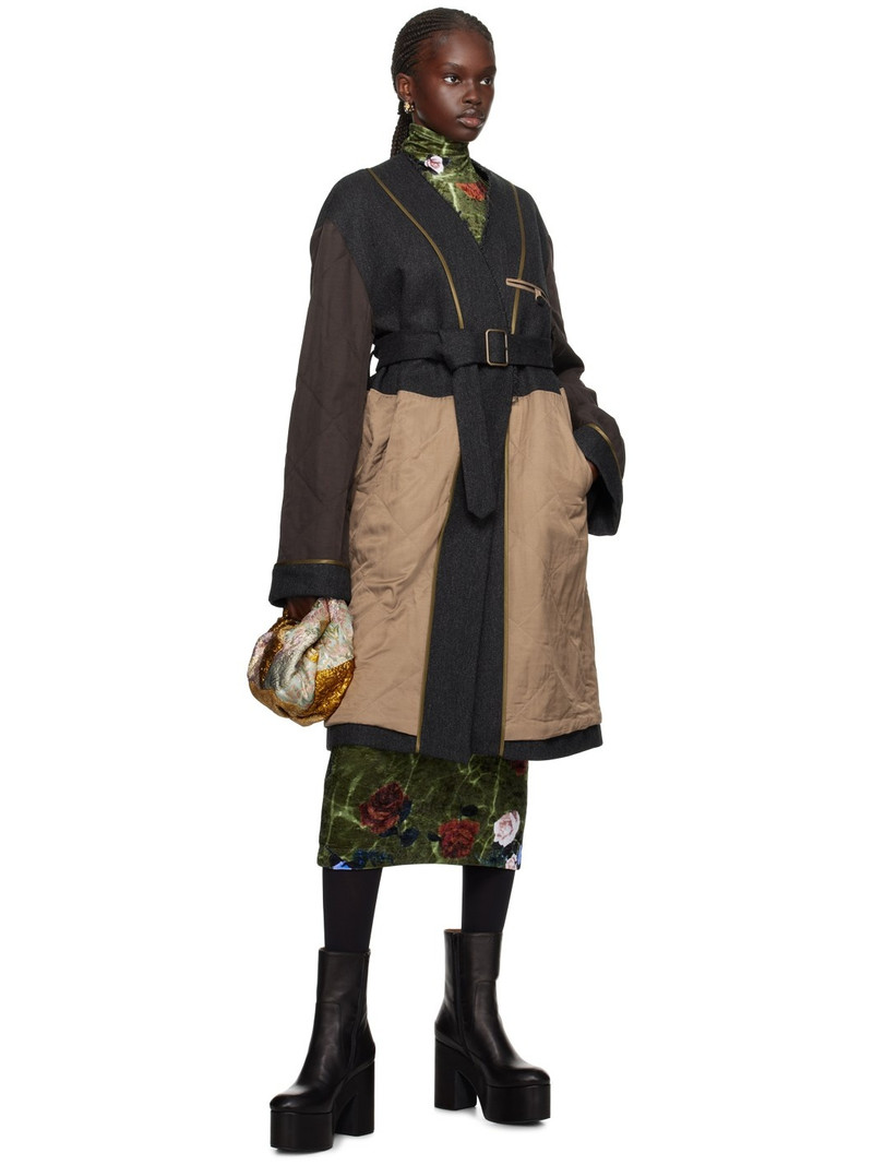 Dries Van Noten SSENSE Exclusive Gray Coat outlook