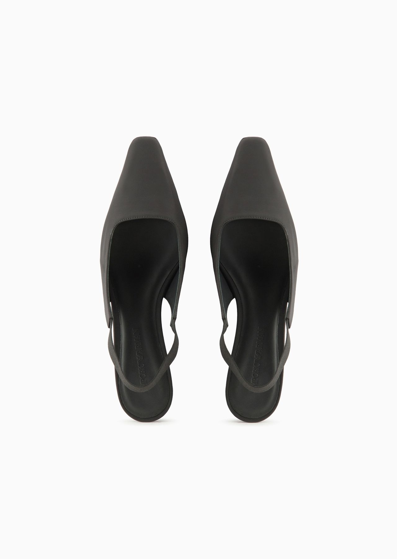 Nylon slingback court shoes with square toes - 3