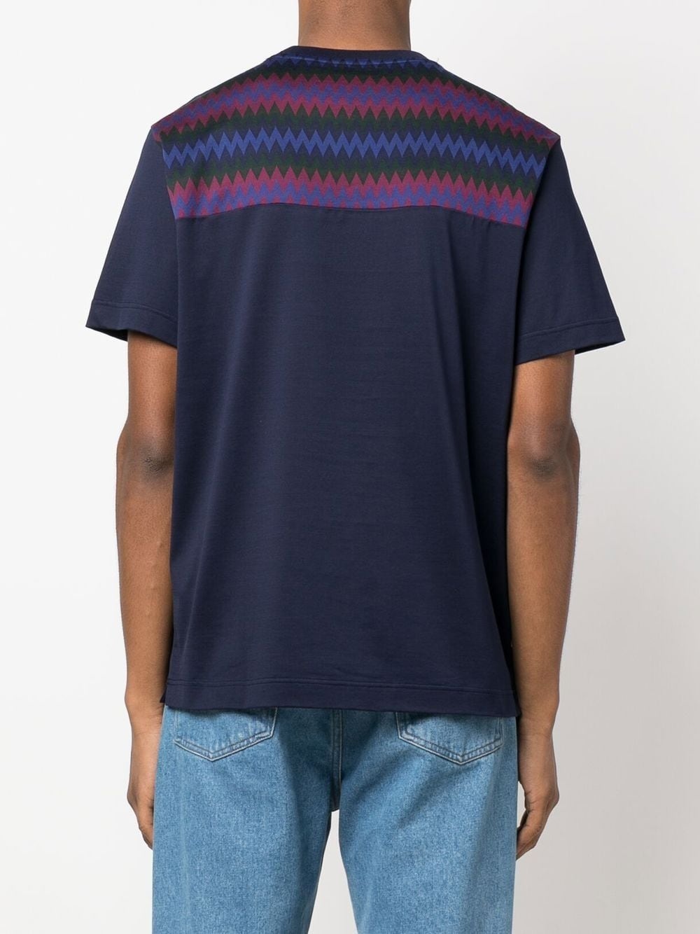 zigzag cotton T-shirt - 4