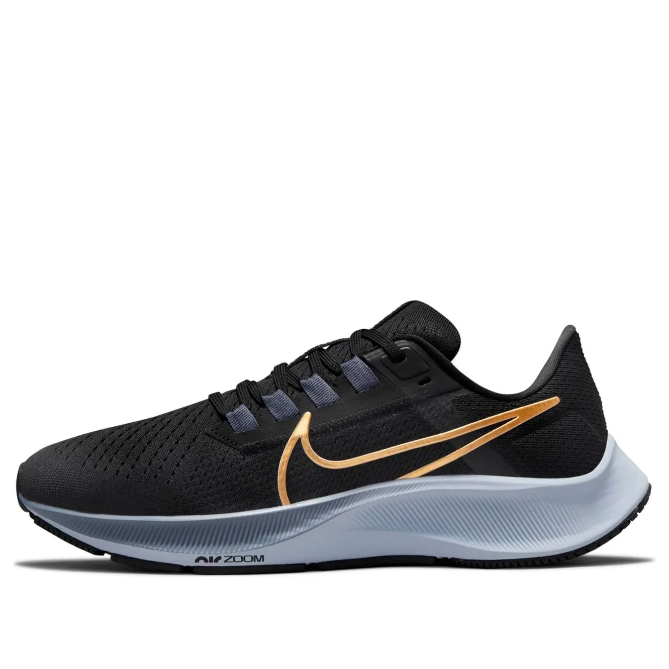 (WMNS) Nike Air Zoom Pegasus 38 'Black Metallic Gold Coin' CW7358-004 - 1