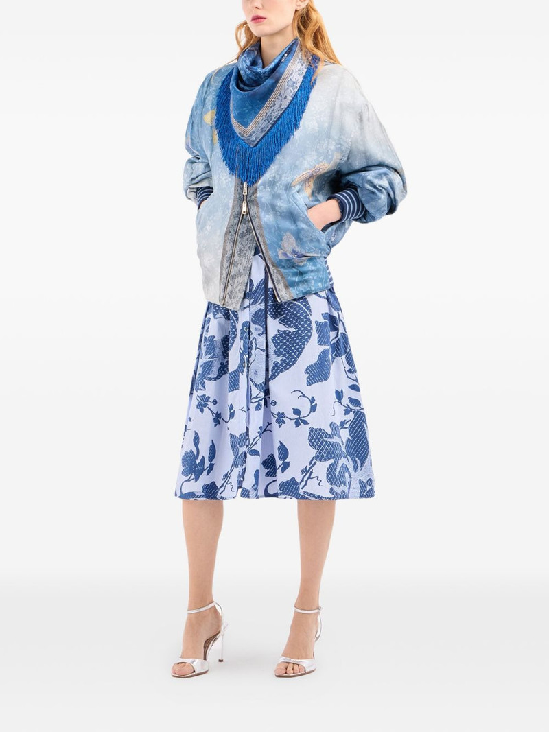 RHI floral midi shirt dress 3