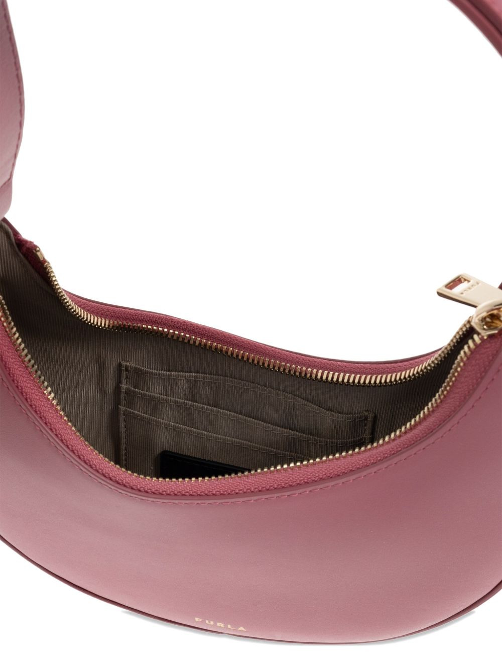 crescent leather tote bag - 5