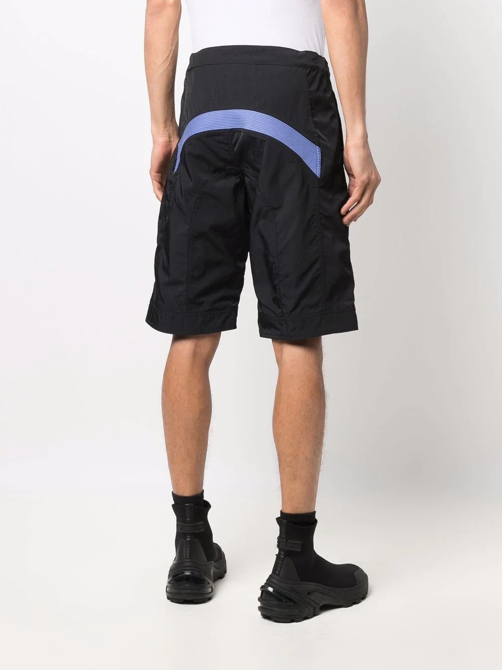 contrast-panel logo bermuda shorts - 4