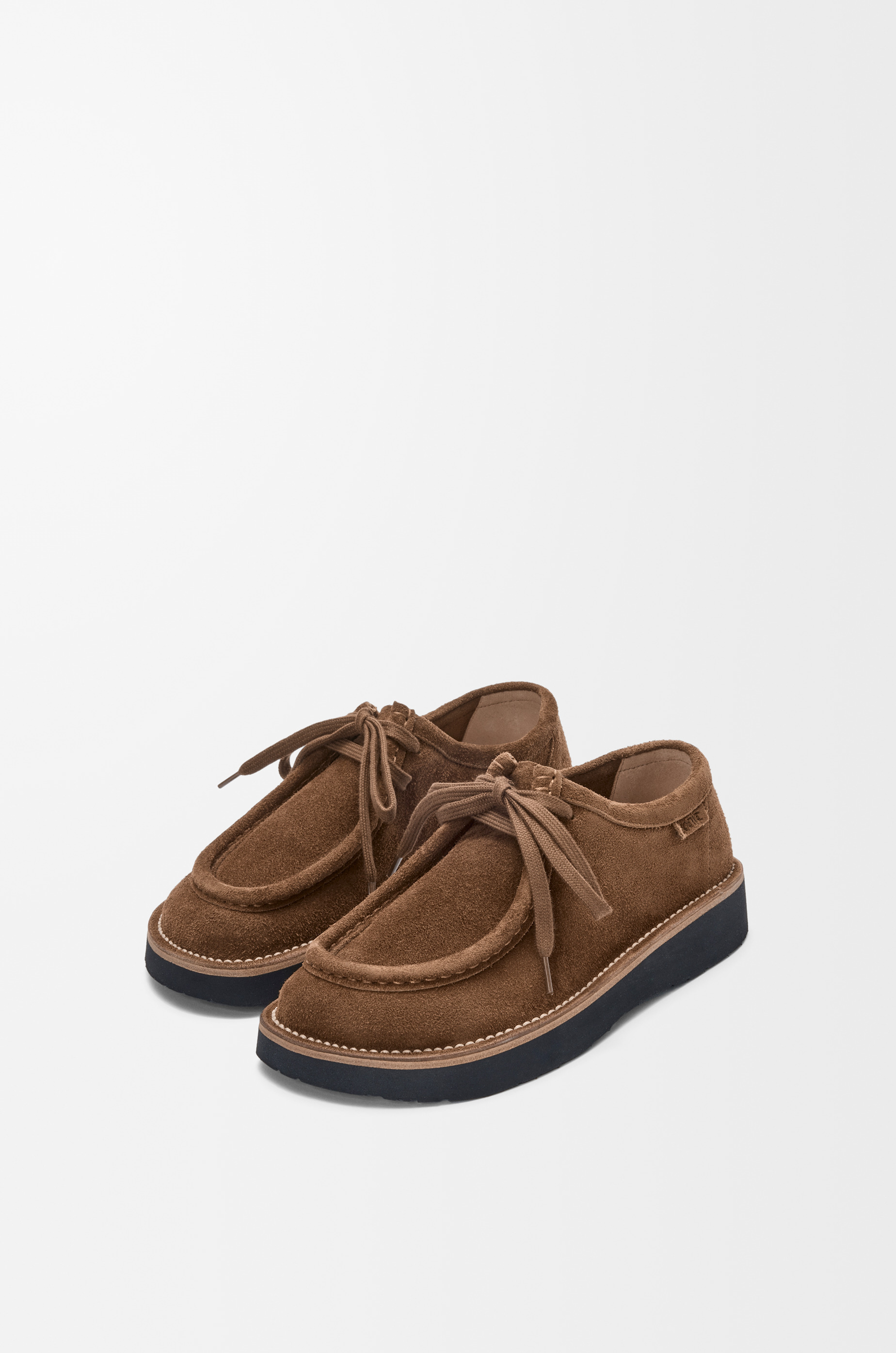 Faro lace-up in suede calfskin - 3