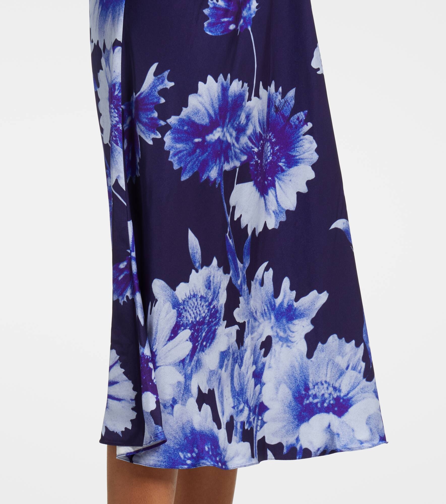 Floral draped midi dress - 5
