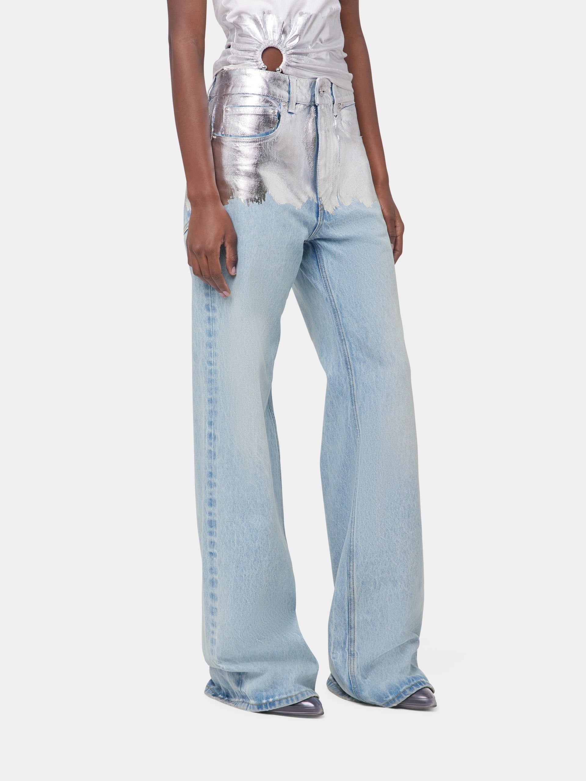 BAGGY TROUSERS IN DENIM - 3
