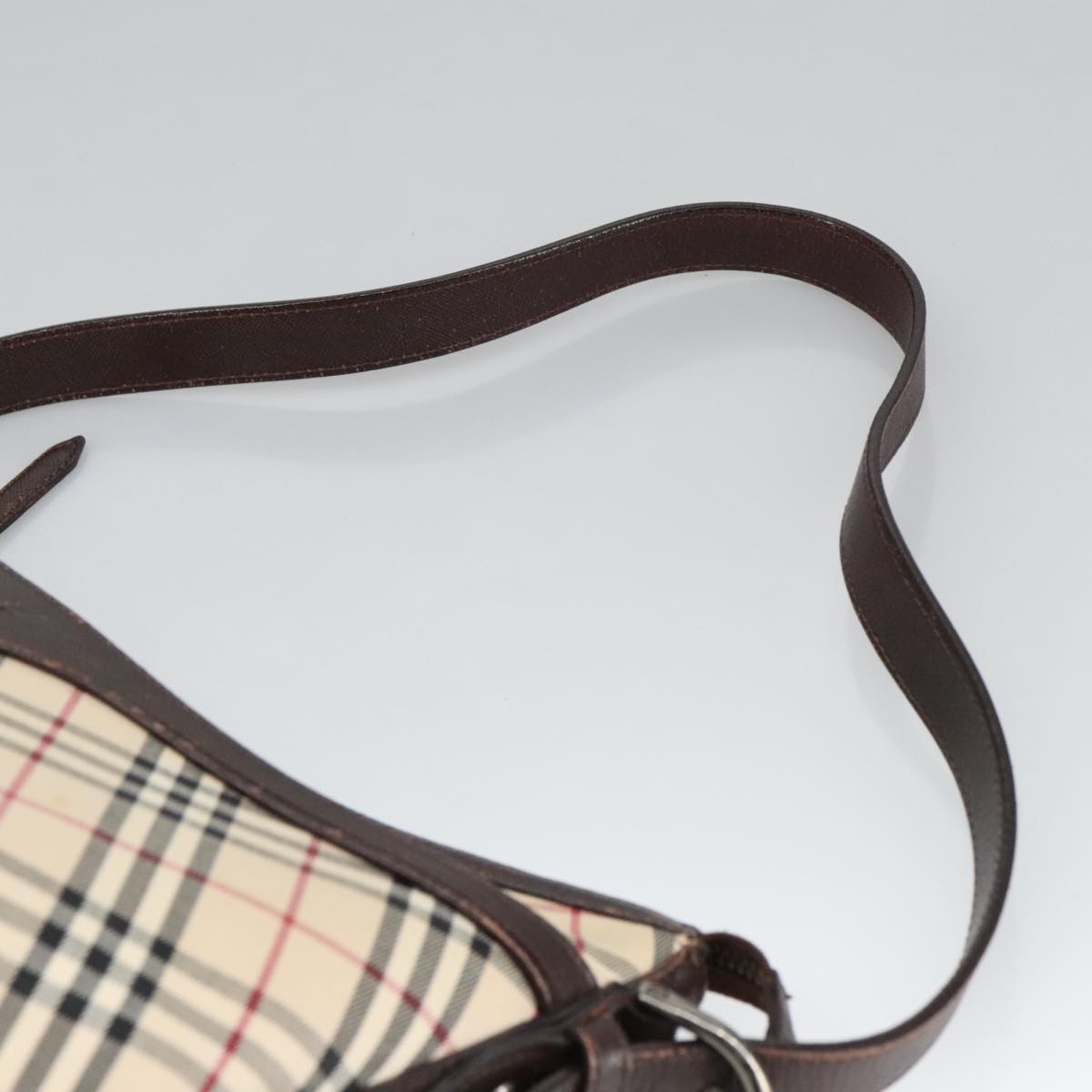 Burberry Nova Check Shoulder Bag Canvas Leather Beige - 8