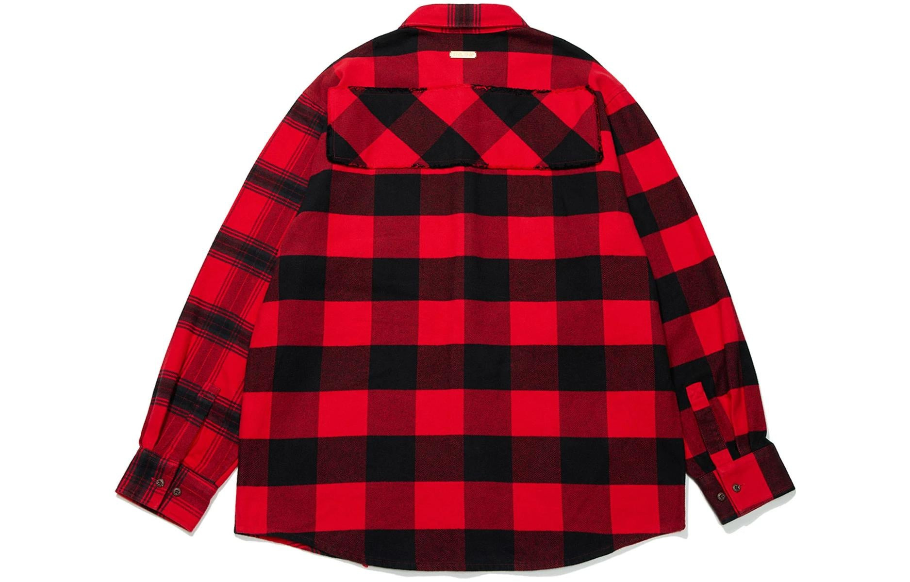 Li-Ning Rijindoujin Leisure Plaid Shirt 'Red' ASHT001-1 - 2