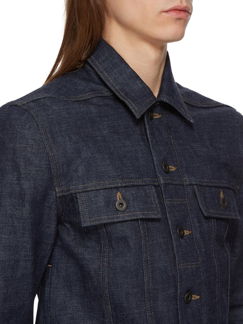 Slim-Fit Denim Trucker Jacket 4