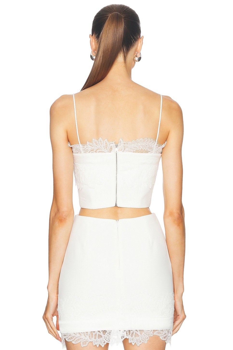 Lace Bra Detail Strapless Top - 3