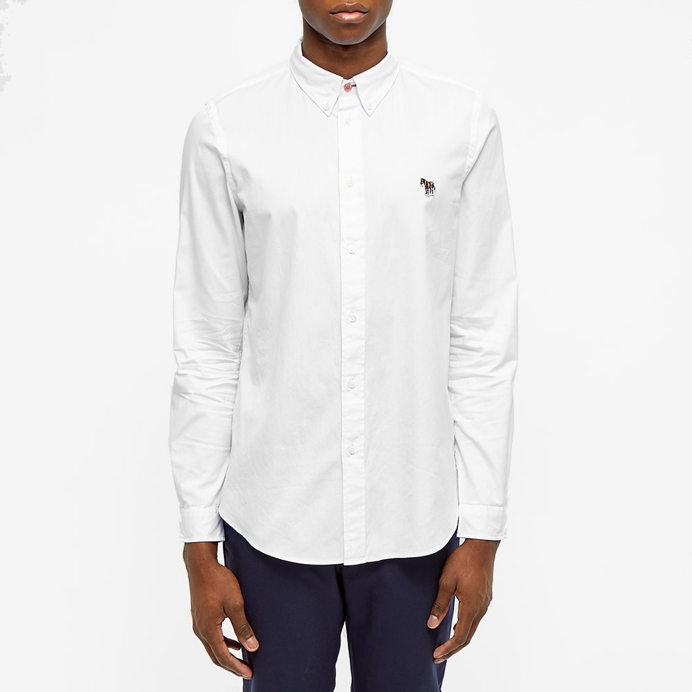 Paul Smith Button Down Zebra Oxford Shirt - 3