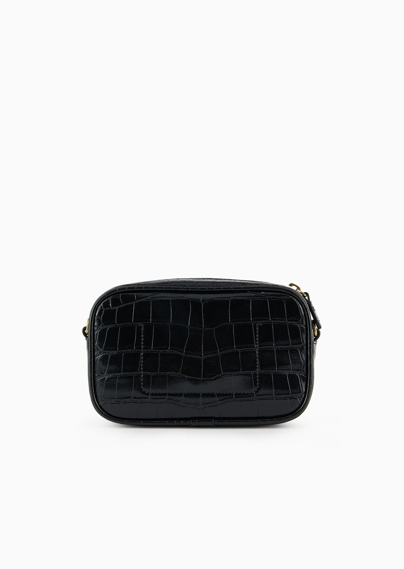 Mock croc camera case with shoulder strap 3