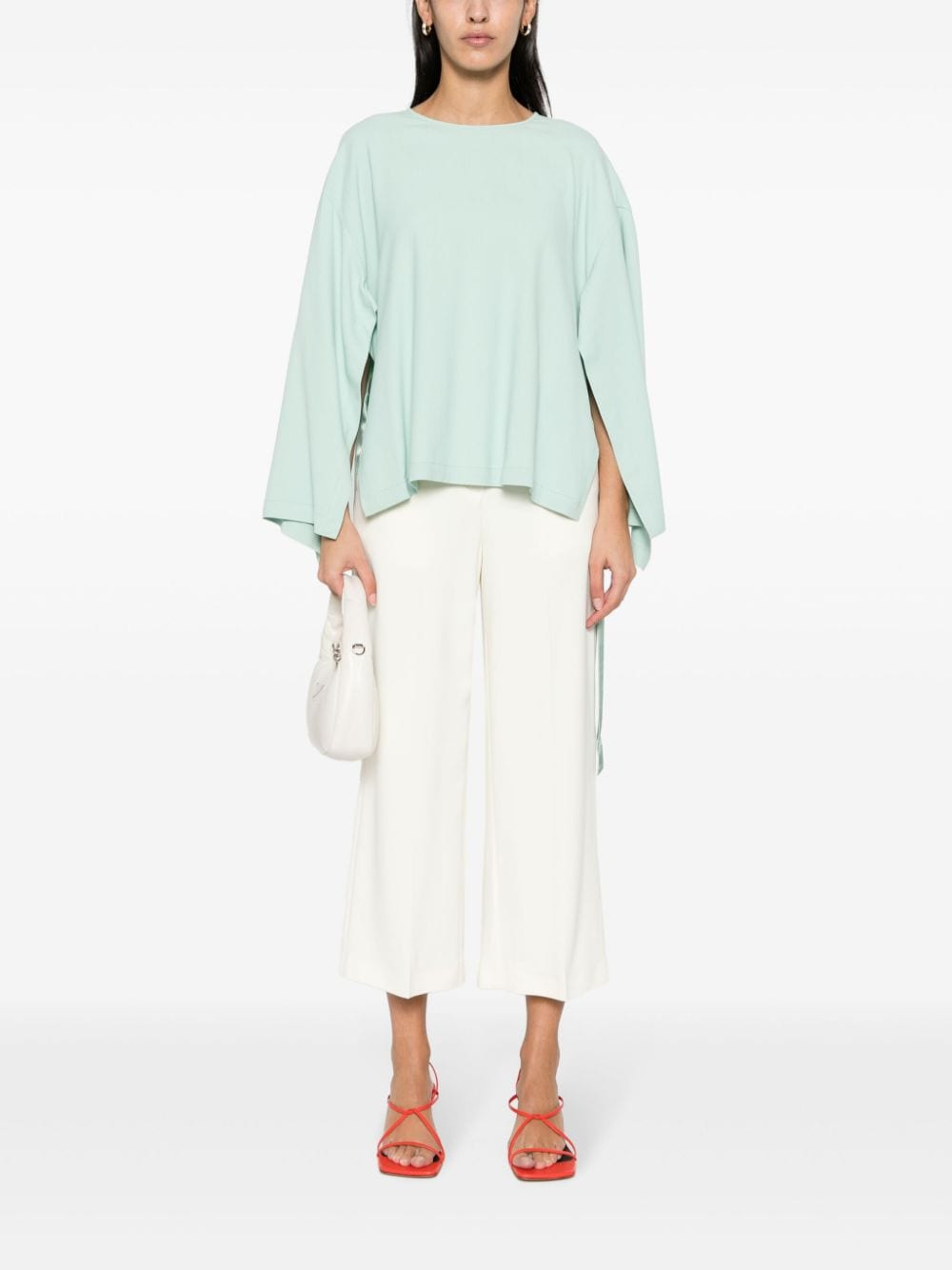 Erika Cavallini Semi-Couture - Erika Cavallini Semi-Couture Trousers White - 4