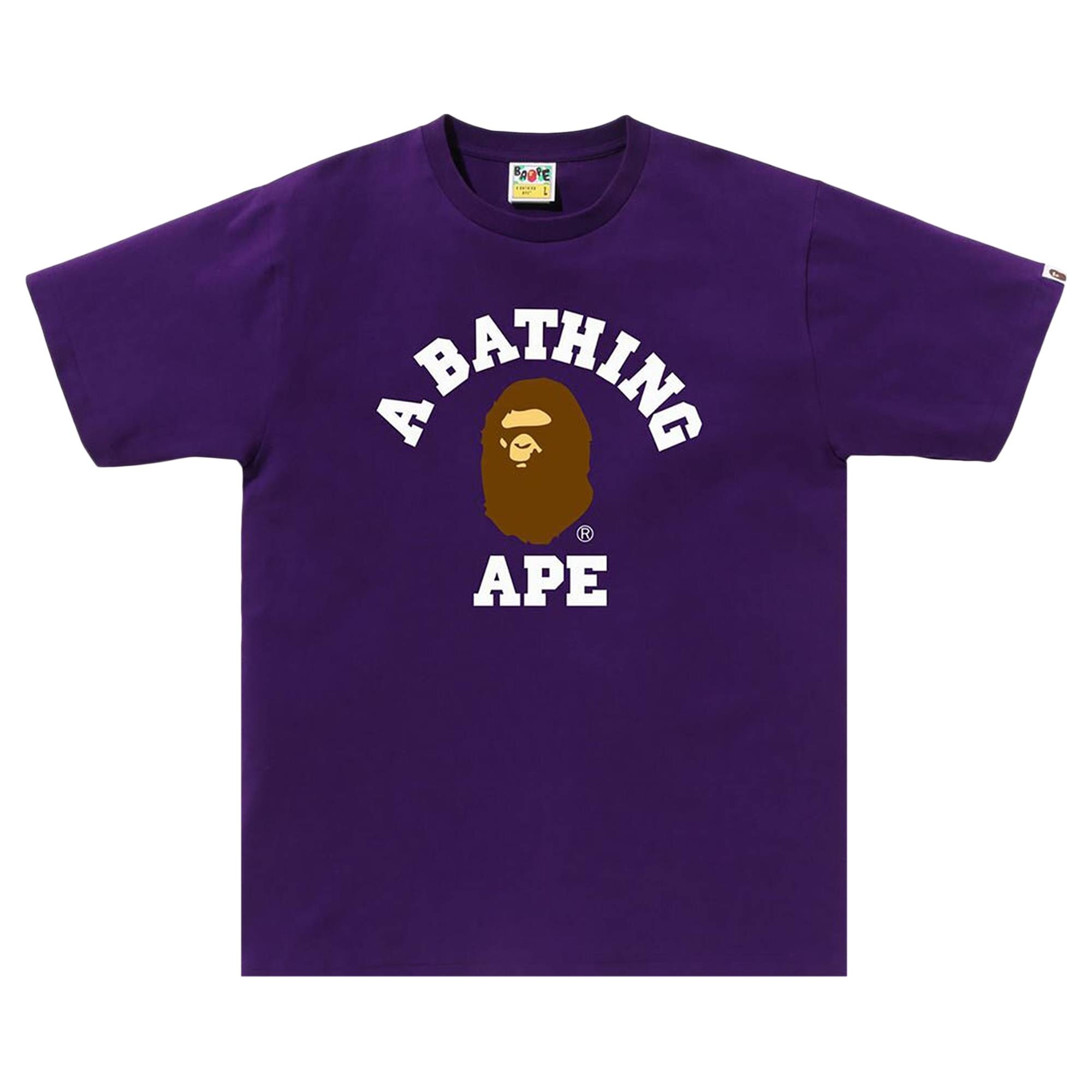 BAPE College Tee 'Purple' - 1