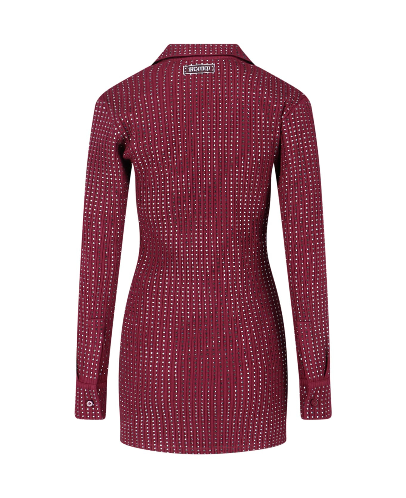 Rhinestone Mini Dress - 2