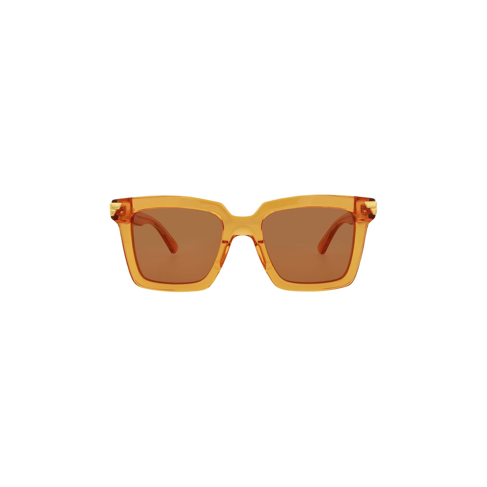 Bottega Veneta Square Sunglasses 'Orange' - 1