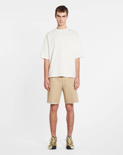 Lanvin TAILORED SHORTS WITH RAW HEM DETAILS outlook